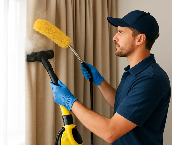 Trusted blind cleaning technician Matty Curtain Cleaning wacol QLD